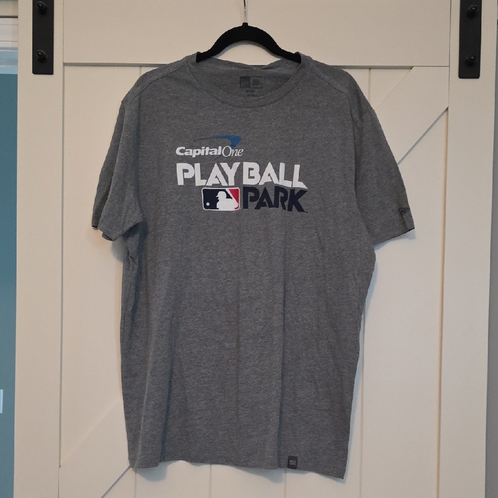 New Era Gray 'Play Ball Park' Short Sleeve Tee